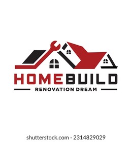 Home Builder Logo Stock Illustration for construction company