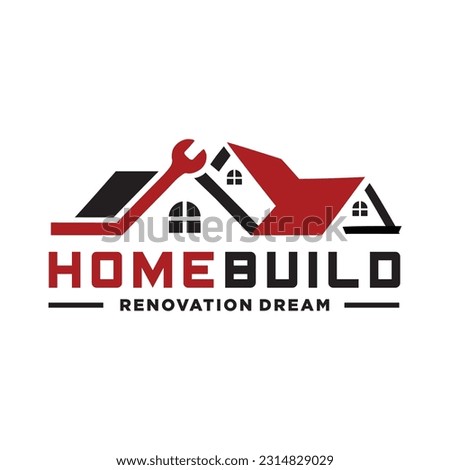 Home Builder Logo Stock Illustration for construction company