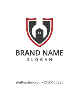 Modelo do logotipo do Home Builder, Ícone da empresa de construção