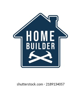 home builder simple logo concept