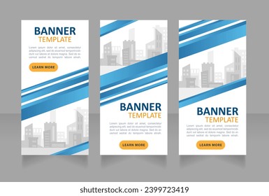 Home builders association web banner design template. Vector flyer with text space. Advertising placard with customized copyspace