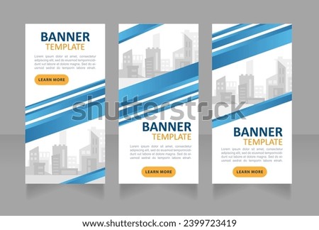 Home builders association web banner design template. Vector flyer with text space. Advertising placard with customized copyspace