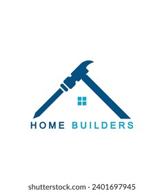 Plantilla de diseño del logotipo de los constructores domésticos moderna.