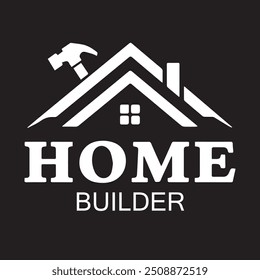 Ilustración vectorial del logotipo de los constructores de viviendas.