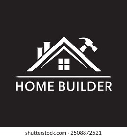 Home builders logo vector illustration.