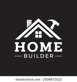 Home builders logo vector illustration.