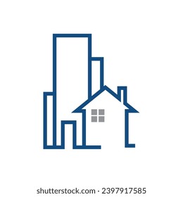 home building business icon logo