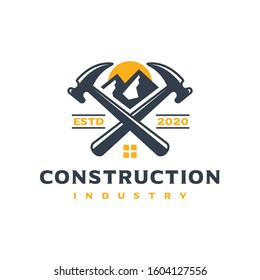 Home and building construction logo design