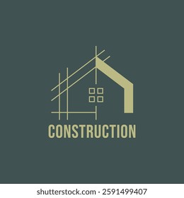 Home building construction logo design
