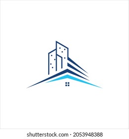 vector de construcción del edificio residencial