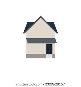 Home building in flat design style, vector illustration