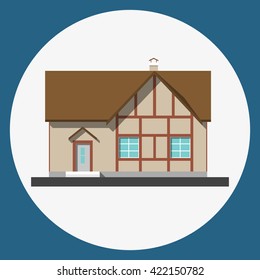 home building flat icon