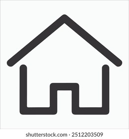 Home Building icon, home icon and Stay Home logo Concept icon vector illustration.