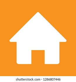 Home, building icon, stock vector illustration, EPS10.