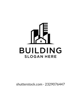 Home building logo design template