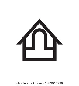 Home building logo design vector