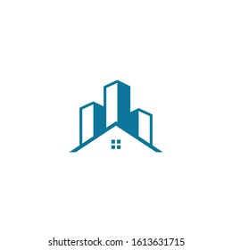 home and building logo design vector