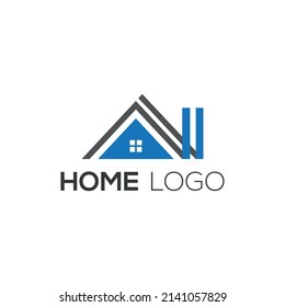 Home And Building Logo With Shape