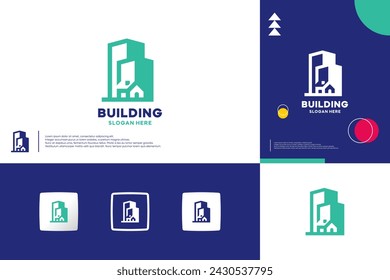 home building logo , structure ,simple clean ,logo design vector.