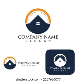 Logo y símbolo del hogar y de la construcción 