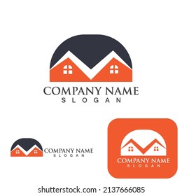 Logo y símbolo del hogar y de la construcción 