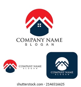 Logo y símbolo del hogar y de la construcción 