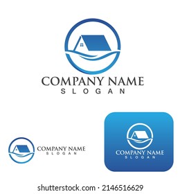 Logo y símbolo del hogar y de la construcción 