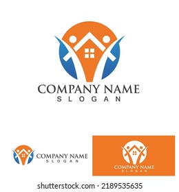 Home and building logo and symbol 