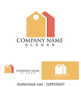 Logo y símbolo del hogar y de la construcción 