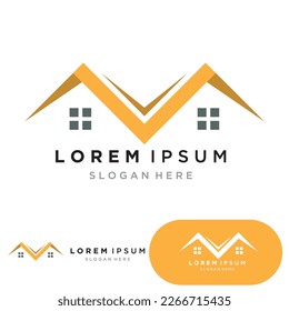 Logo y símbolo del hogar y de la construcción 