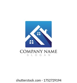 Home and building logo and symbol vector