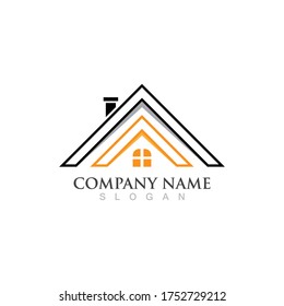 Home and building logo and symbol vector