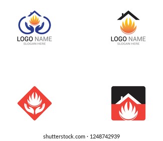 Home building logo template