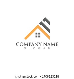 Home and building logo vector