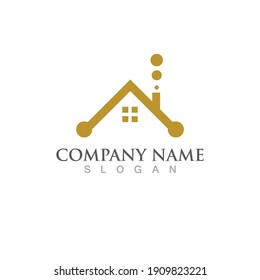 Home and building logo vector