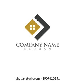 Home and building logo vector