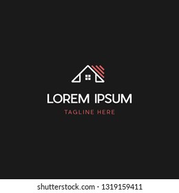 Home Building Mansion Vector Logo Design