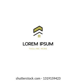 Home Building Mansion Vector Logo Design