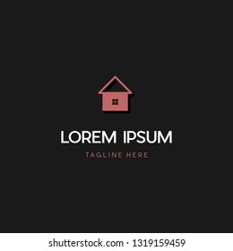 Home Building Mansion Vector Logo Design