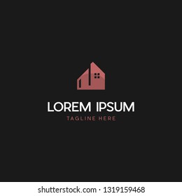 Home Building Mansion Vector Logo Design