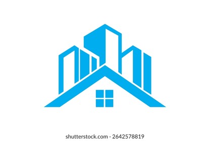 Home and  Building Real Estate Logo Template Modern and Elegant Style Design