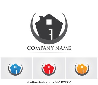 Home and building vector logo