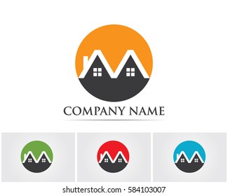 Home and building vector logo