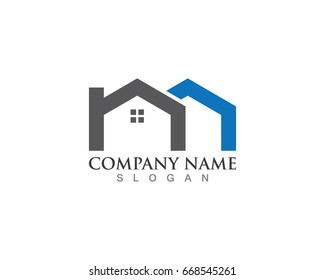 home buildings logo icons template