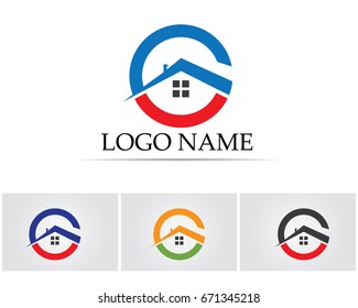 home buildings logo icons template