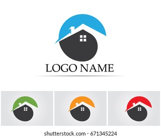 home buildings logo icons template