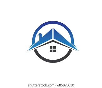 Home and buildings logo icons template
