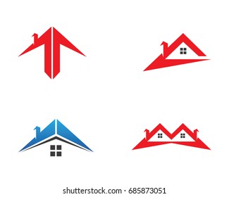 Home and buildings logo icons template
