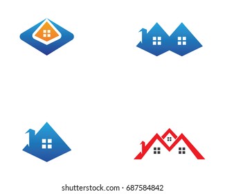 Home buildings logo icons template
