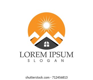 home buildings logo icons template